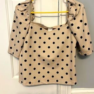 Polka dot top